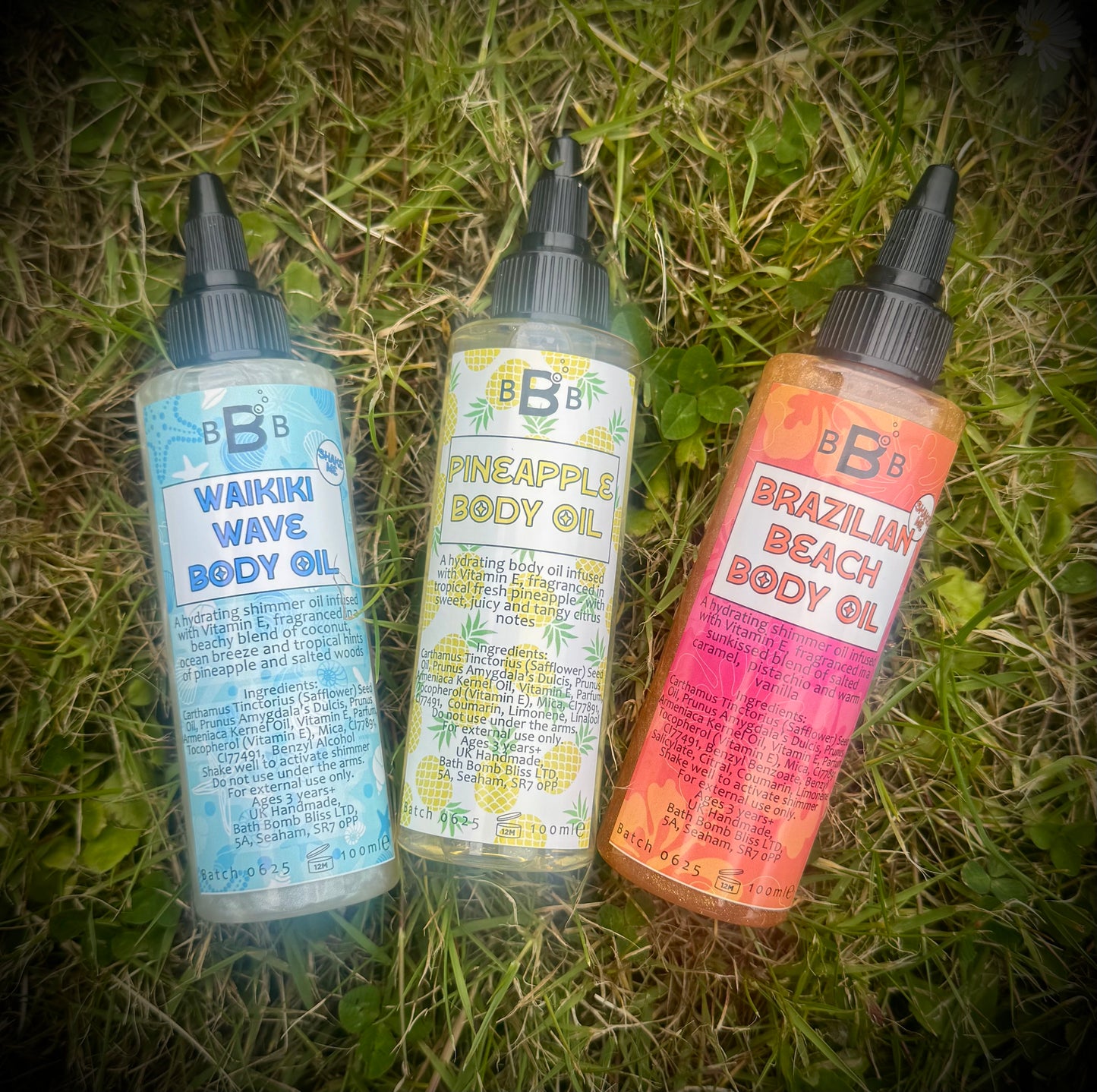 Hydrating Body Oils: Shimmer & Shimmer-Free