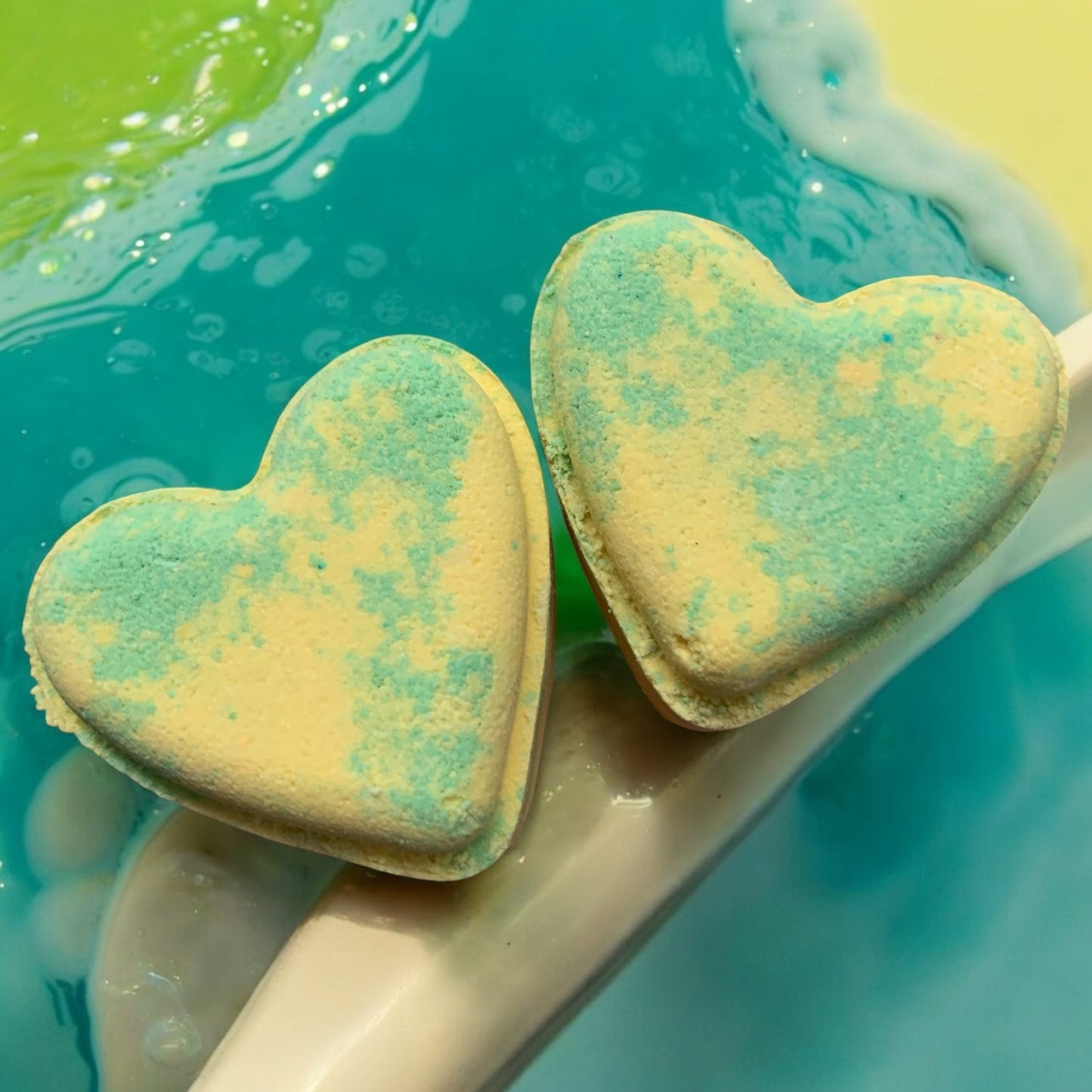 Fizzy Love Heart Bath Bombs With Hidden Colour