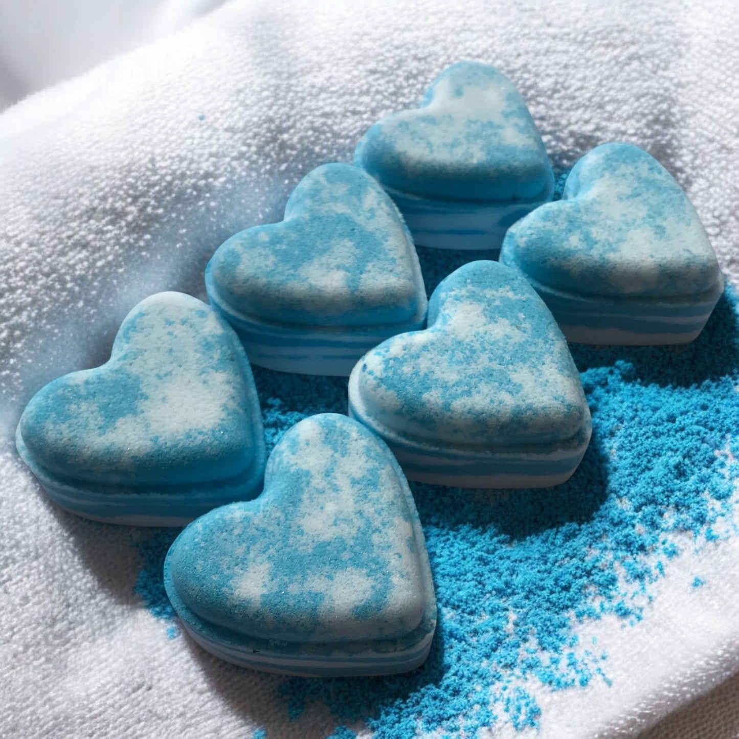 Fizzy Love Heart Bath Bombs With Hidden Colour