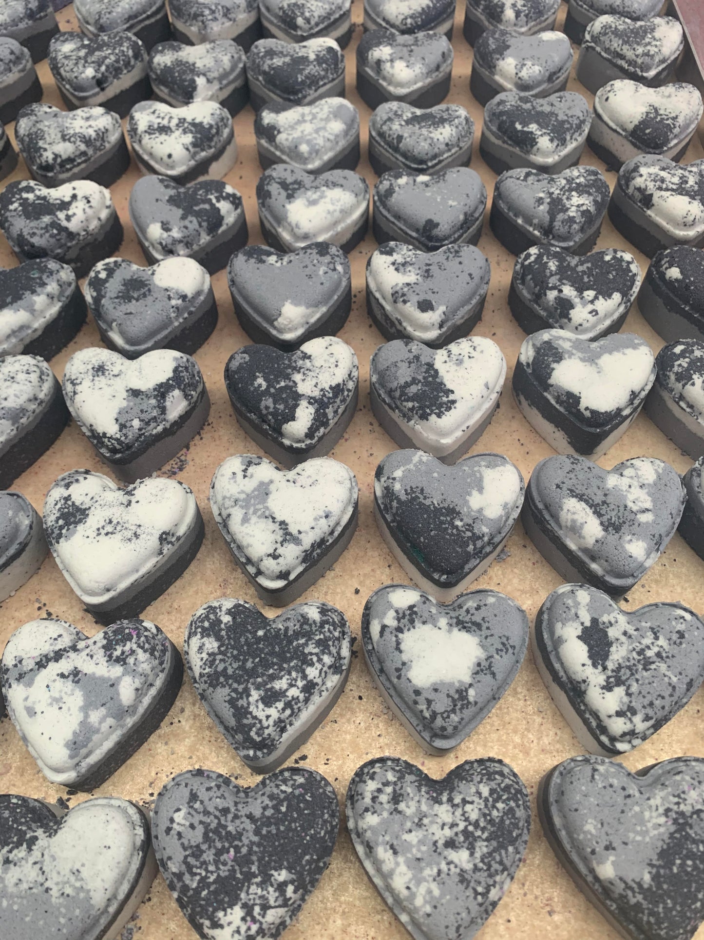 Fizzy Love Heart Bath Bombs With Hidden Colour