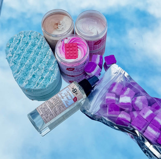 NEW Sweet n Short Variety Bundle: Mist, Rocks, Sponge, Whipped Soap, Body Scrub, Body Butter