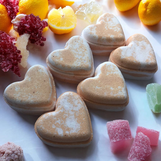 Sherbet Lemon Love Heart