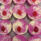 Jumbo Disc Bath Bombs With Soap Topper - Multiple Scents -Handmade With Sweet Almond Oil