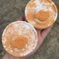 Jumbo Disc Bath Bombs With Soap Topper - Multiple Scents -Handmade With Sweet Almond Oil