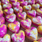 Fizzy Love Heart Bath Bombs With Hidden Colour